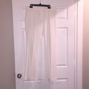 White, Wide Leg dress pants